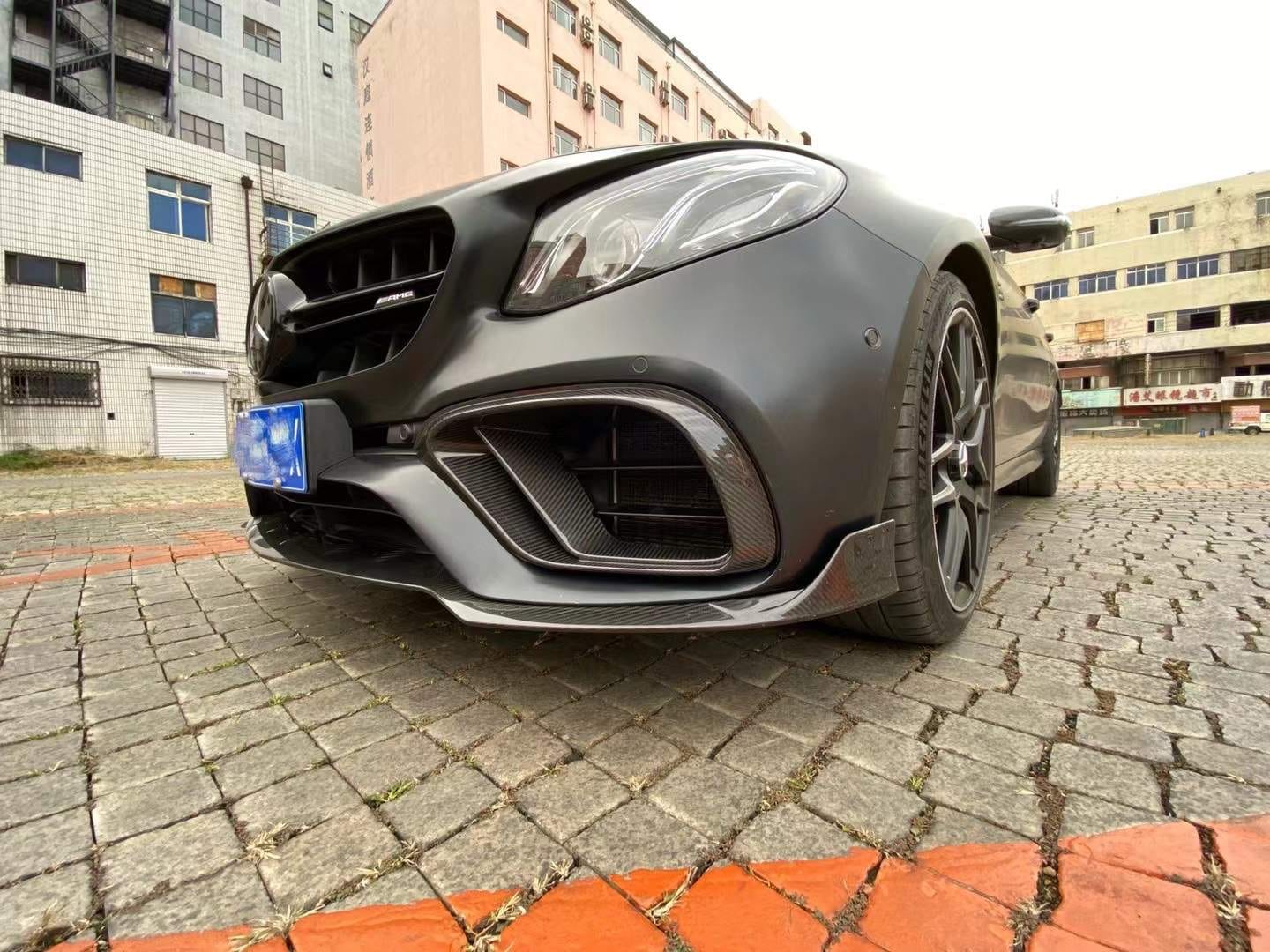 Mercedes Benz E63 AMG W213 Vormopf Carbon Frontlippe B-Style