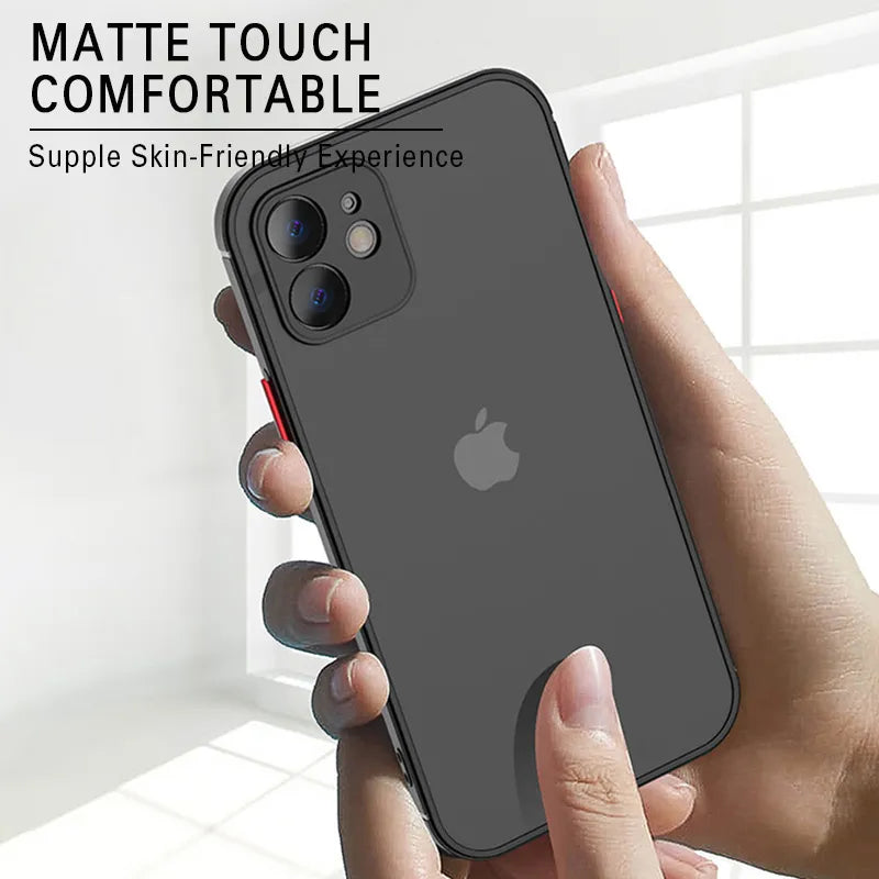 Matte Silikon Hülle für iPhone 12 13 14 15