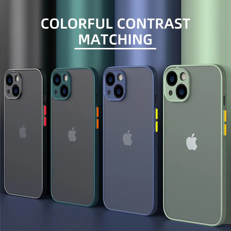 Matte Silikon Hülle für iPhone 12 13 14 15